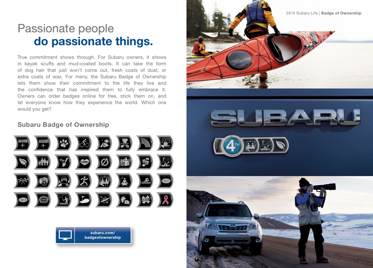 2014 Subaru Brochure Page 2